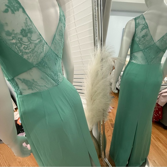 BCBGMaxAzria Mint Green Maxi Dress - Picture 3 of 3